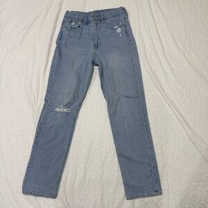 GAP Sky High Straight Light Wash Jeans Size 28